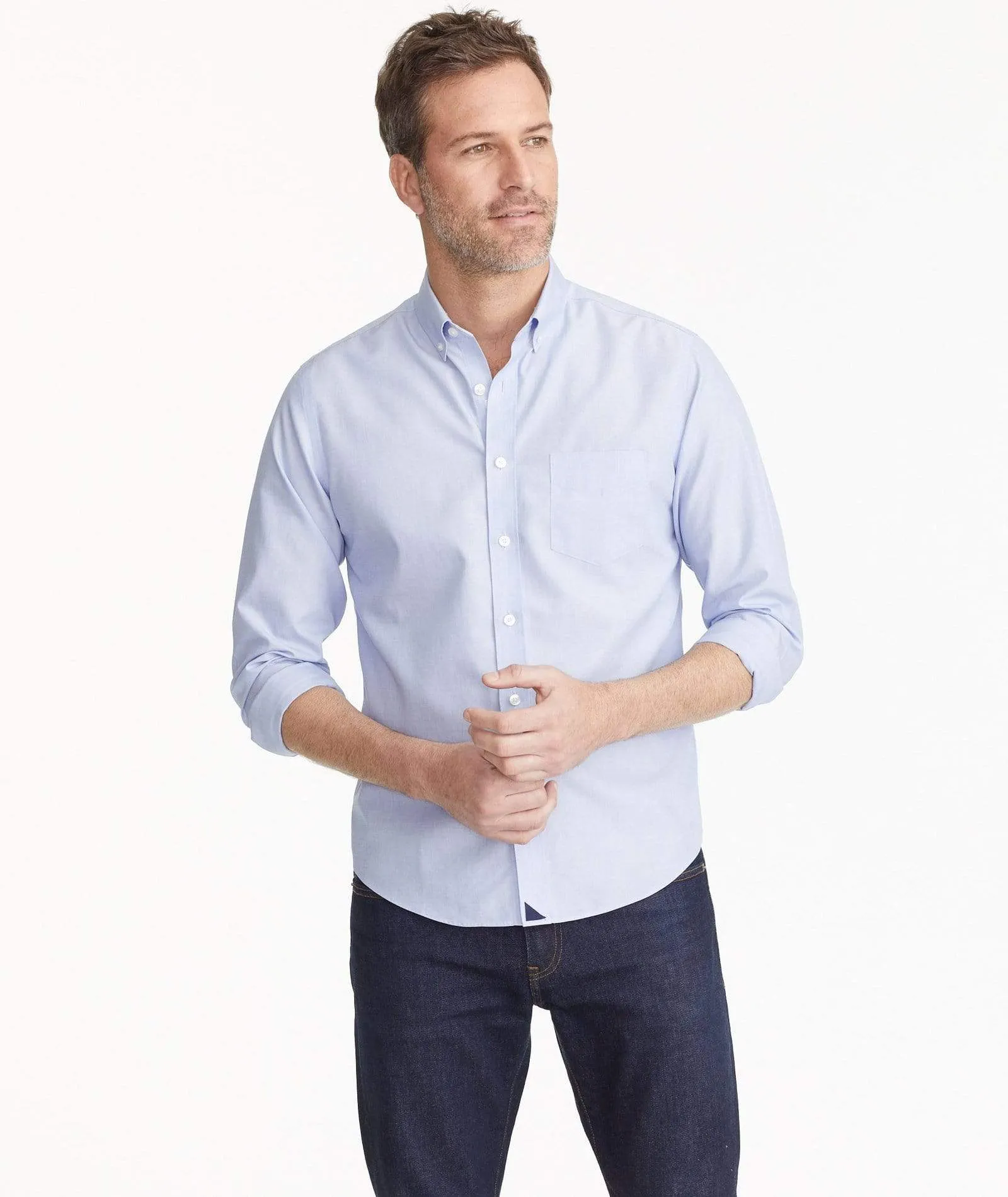 UNTUCKit - Men's Hillside Select Wrinkle-Free Long Sleeve Shirt