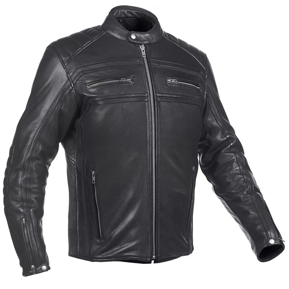 Vanguard Luxe Black Motorcycle Leather Jacket