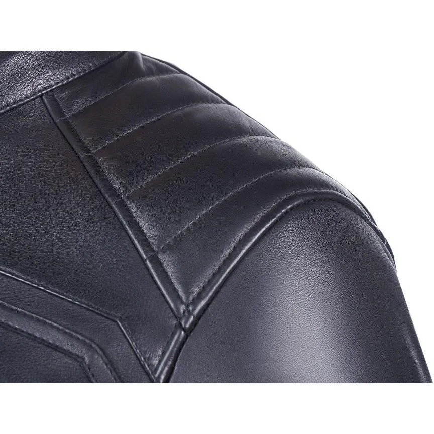 Vanguard Luxe Black Motorcycle Leather Jacket