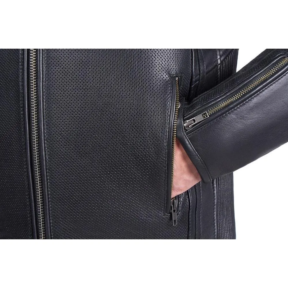 Vanguard Luxe Black Motorcycle Leather Jacket