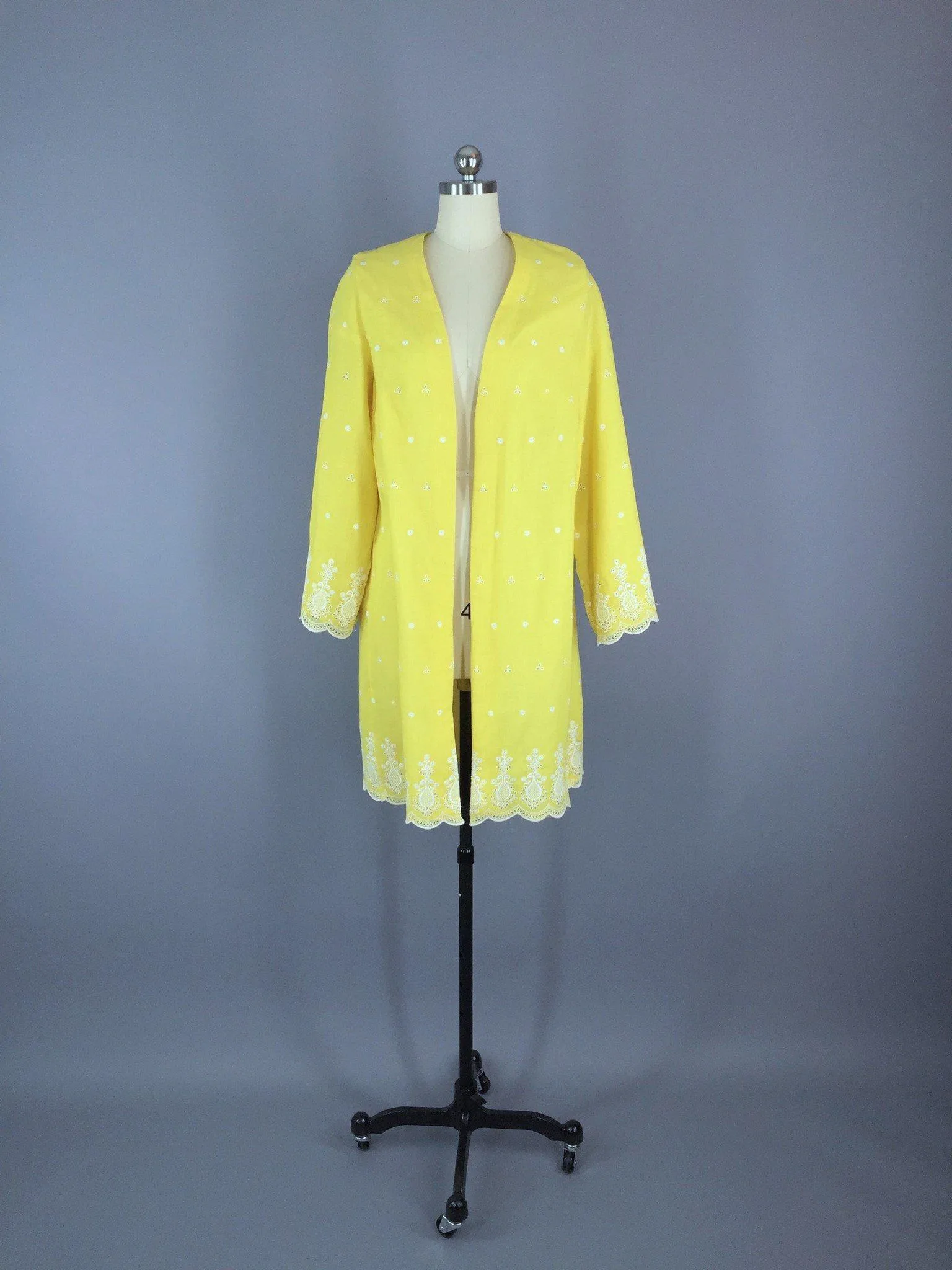 Vintage Yellow Jacket / Cotton Eyelet