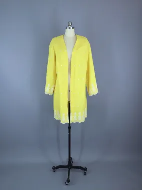 Vintage Yellow Jacket / Cotton Eyelet