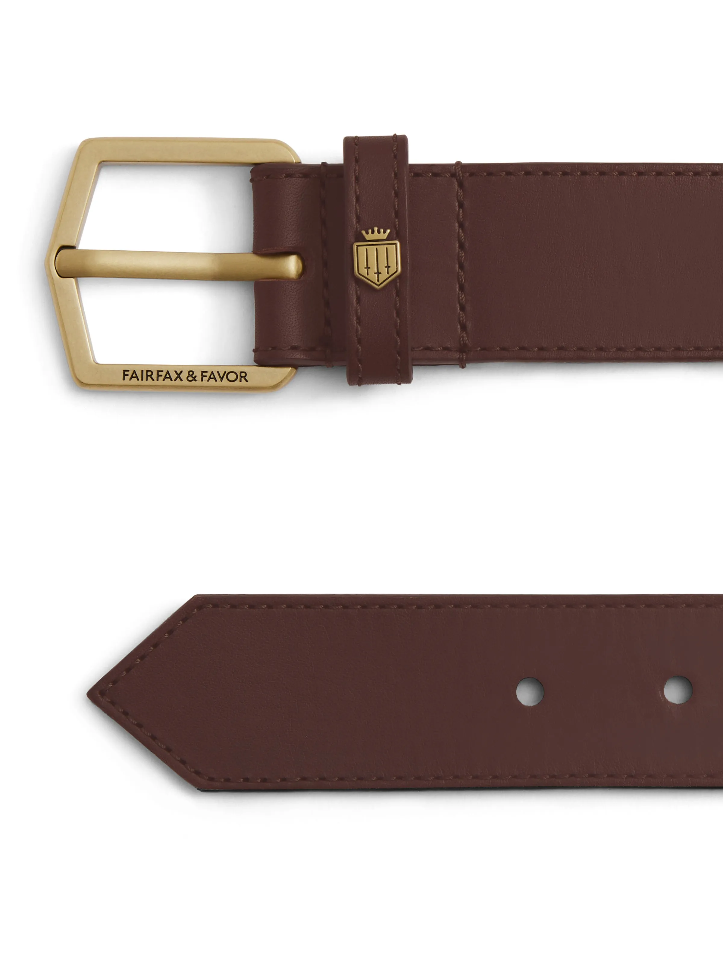 Wentworth Belt - Mahogany Leather