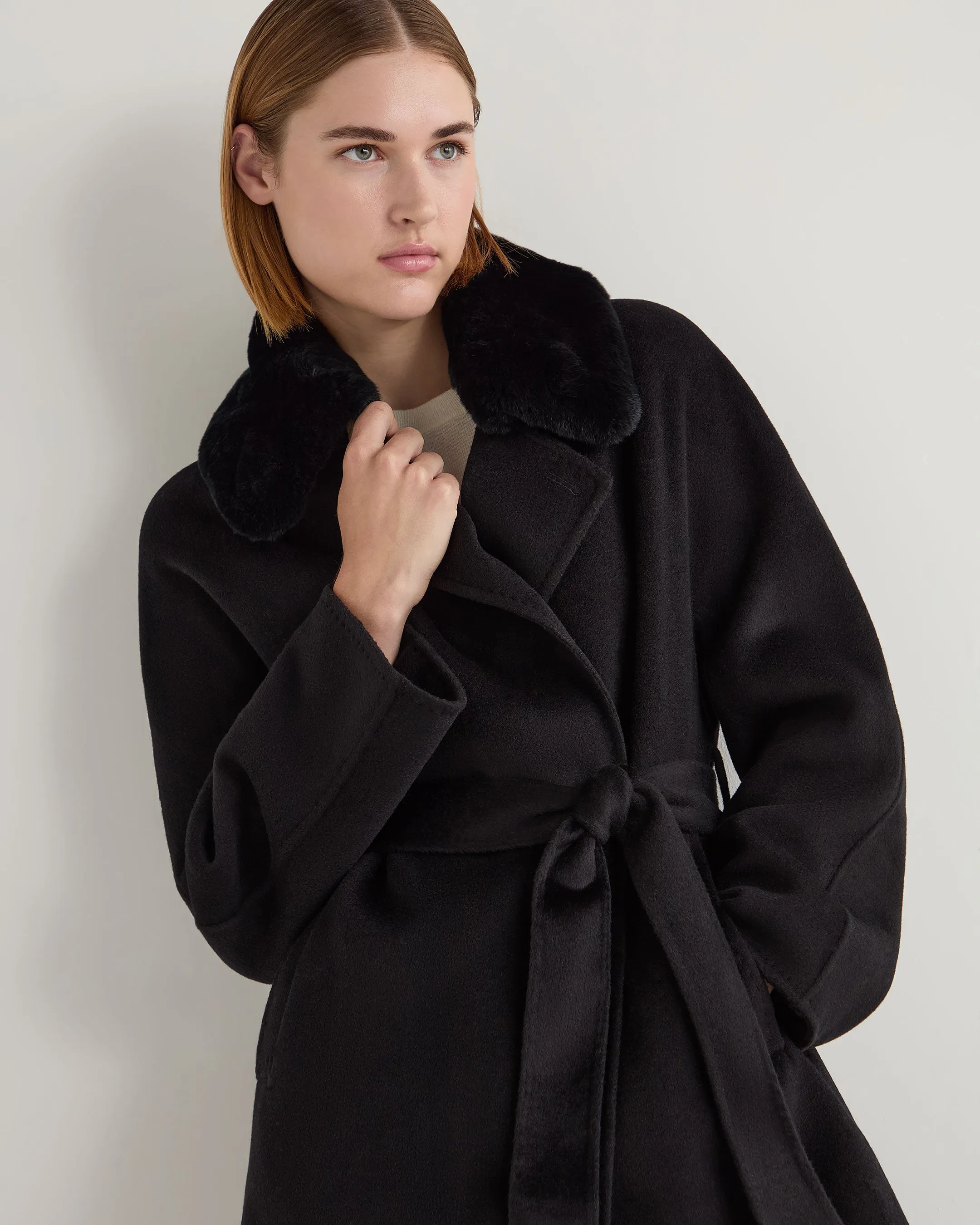 Women's Estella Robe Coat Black