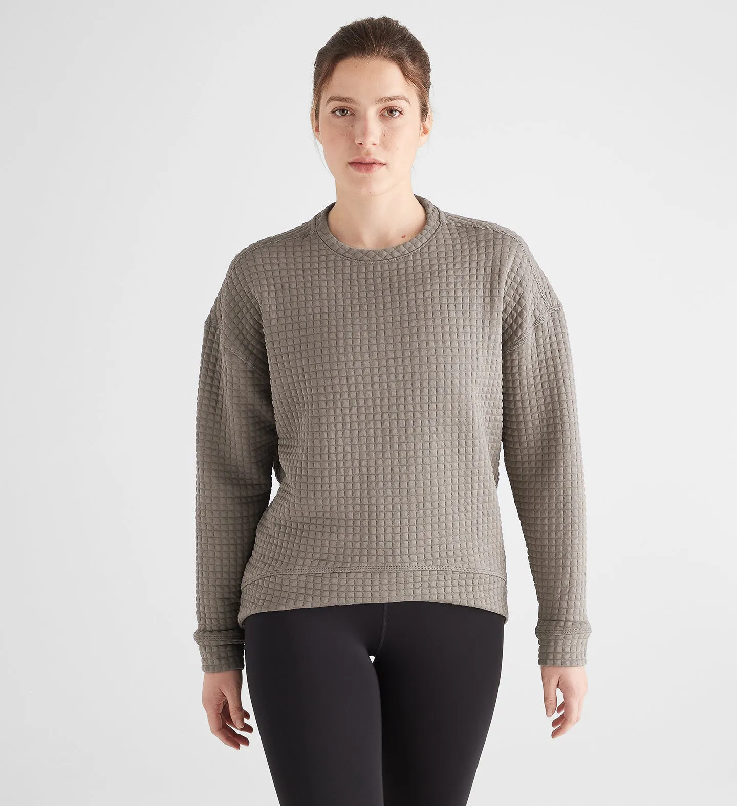 Women's Quilted Crew Pullover