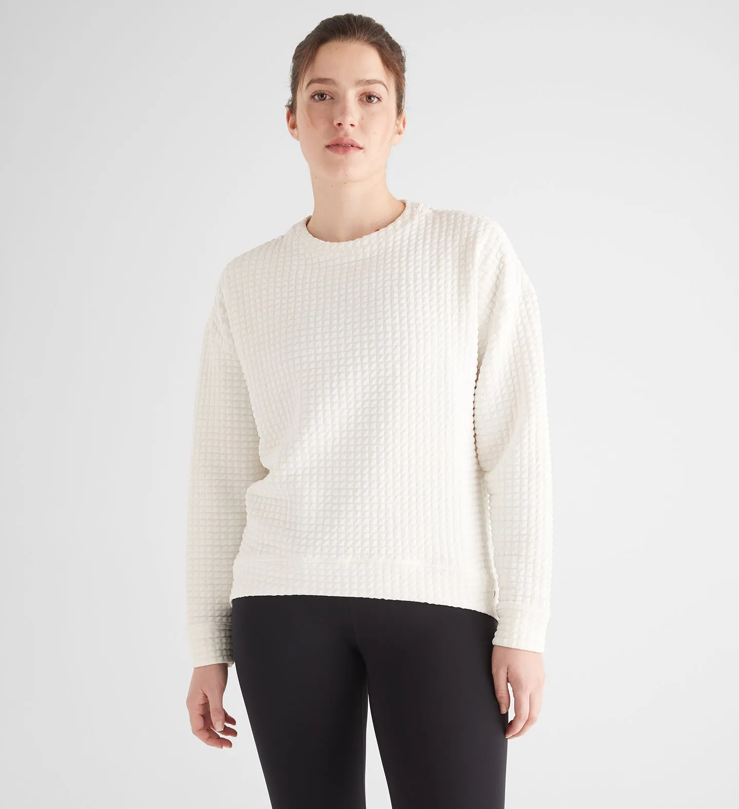 Women's Quilted Crew Pullover