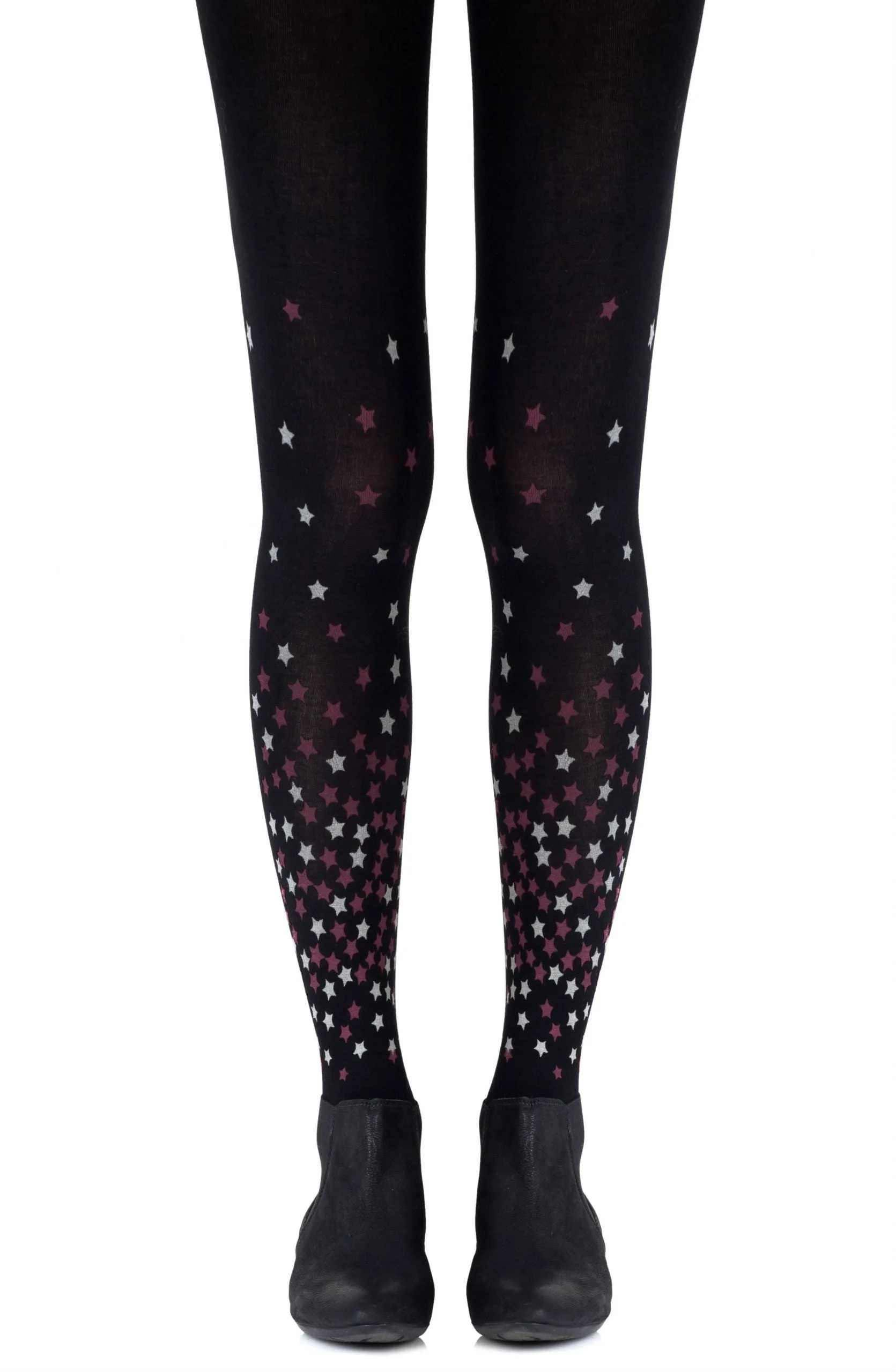 Zohara "Rise And Shine" Burgundy Tights